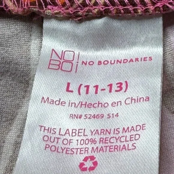 No Boundaries Vibrant Floral Leggings Size large - Picture 5 of 5
